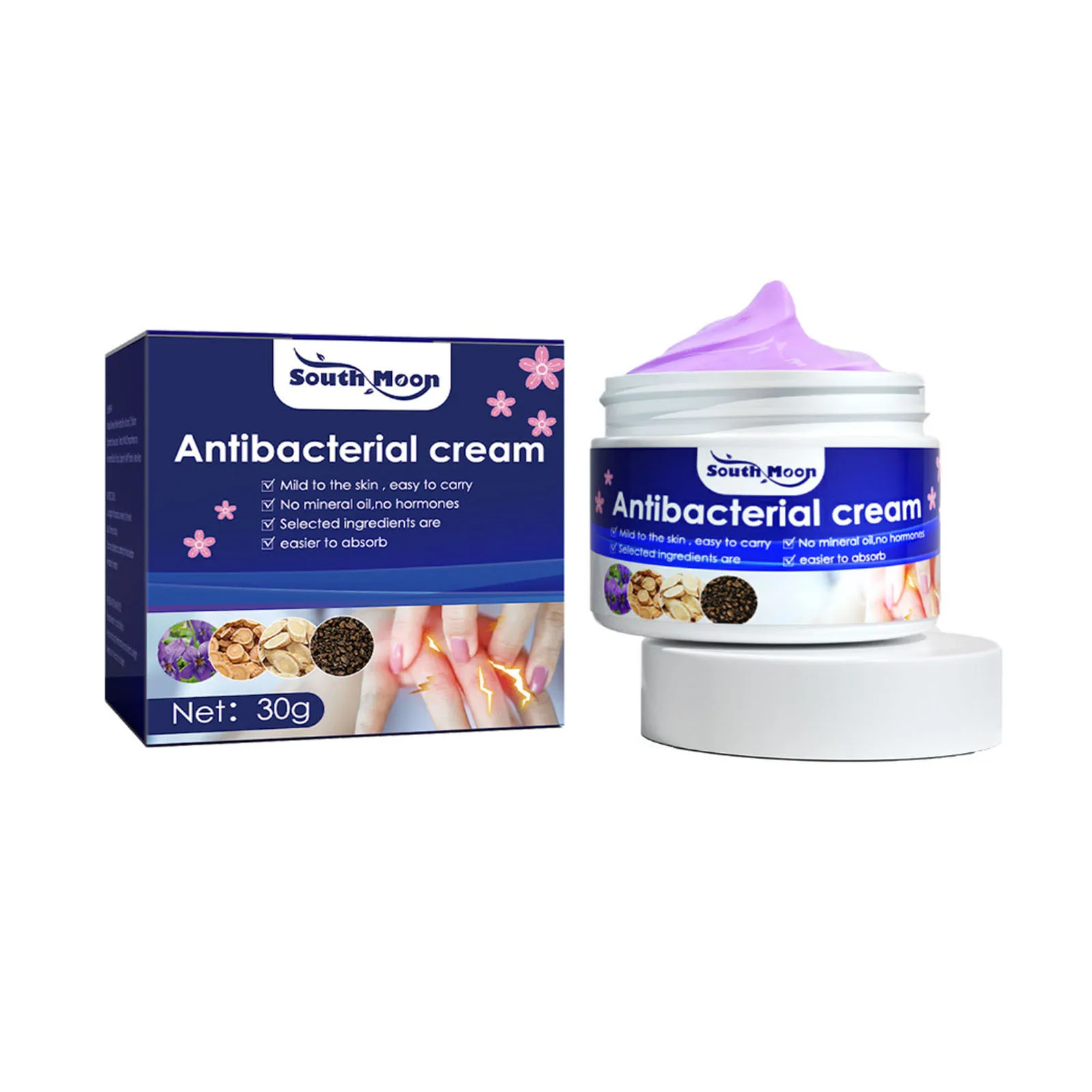 Natural Organic Psoriasis Cream Dermatitis Eczema Treat Ointment Mosquito Bites Allergies Anti-Itch Cream 30g
