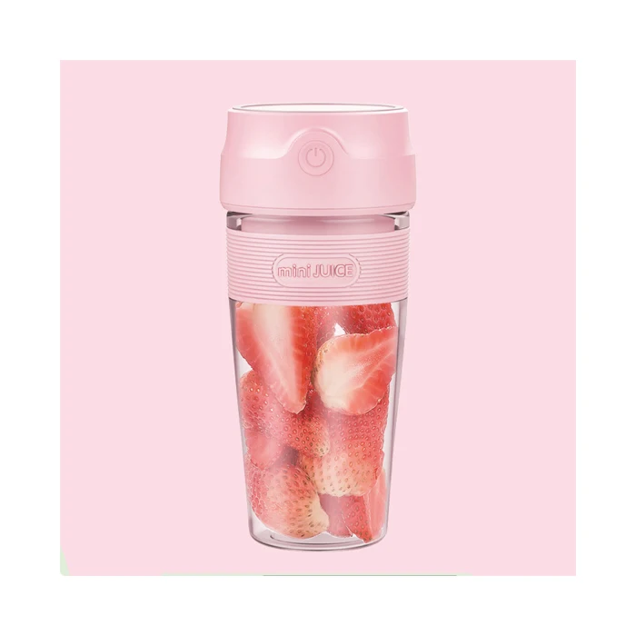 OEM Logo Branding commercial Portable Blender Vitamer 350ml mini Rechargeable Smoothie Juicer Blender
