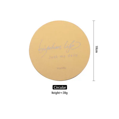 INS letter print insulated metal coaster bar hotel nordic stainless steel geometry coaster gold