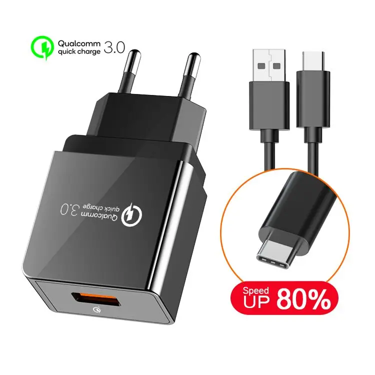  18 Вт Qualcomm quick charge 3 0 дорожный беспроводной адаптер зарядного устройства USB Wall oplader универсальное быстрое зарядное устройство для мобильного