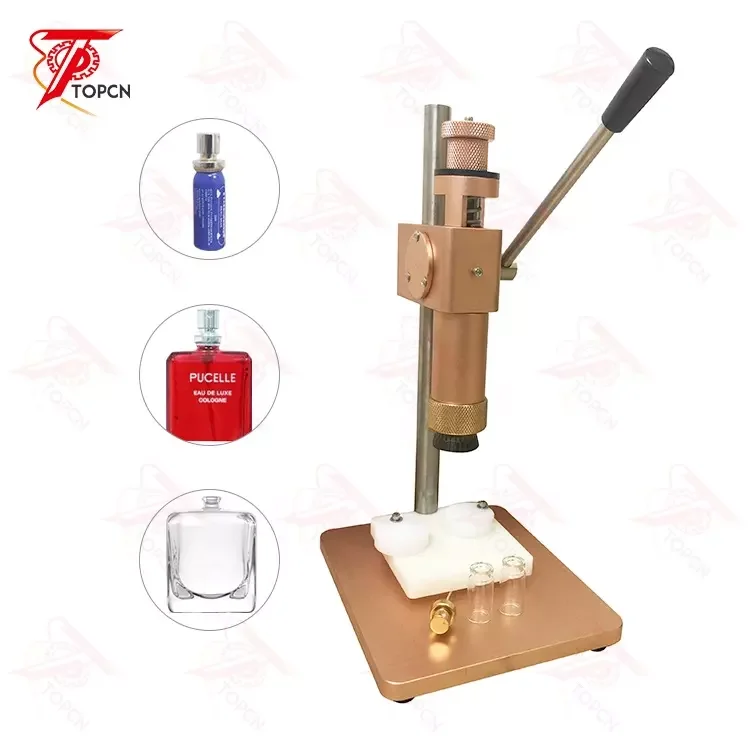 Manual Crimping Machine Perfume Crimper Capper Metal Collar Lid Press Capping Machine Spray Crimper