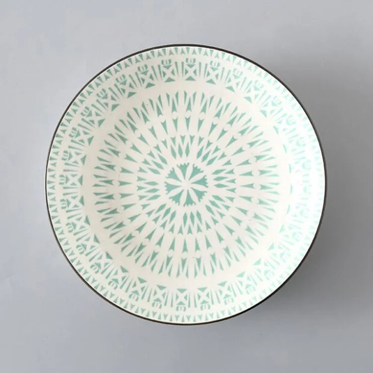 
wholesale ceramic white dinner plate 