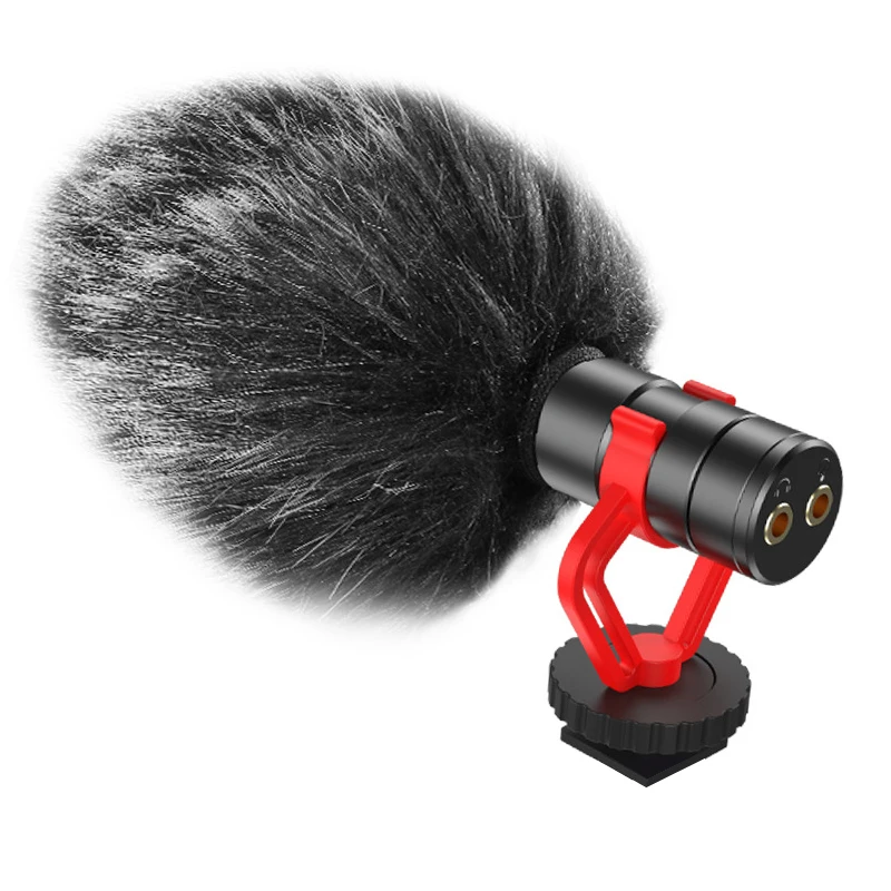 2020 hot selling  Video Microphone with Shock Mount Facebook Livestream Recording Shotgun Mic For Smartphone