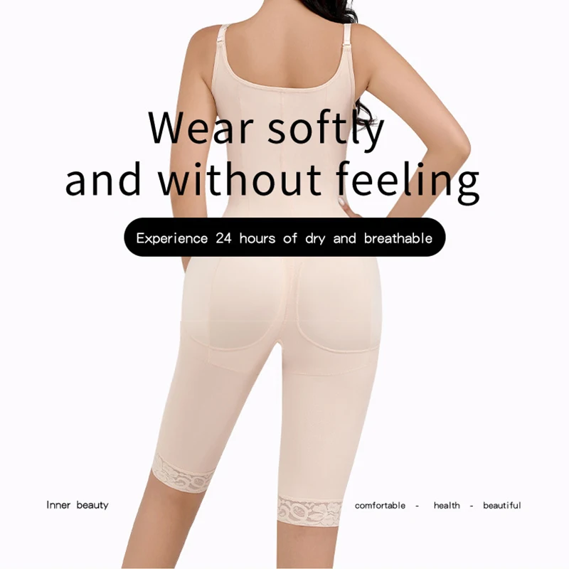 6405 Fajas Colombianas Compression Shapewear Slimming Sheath Full Body Shaper Post Surgery Butt Lifter Control Belly Bodysuit