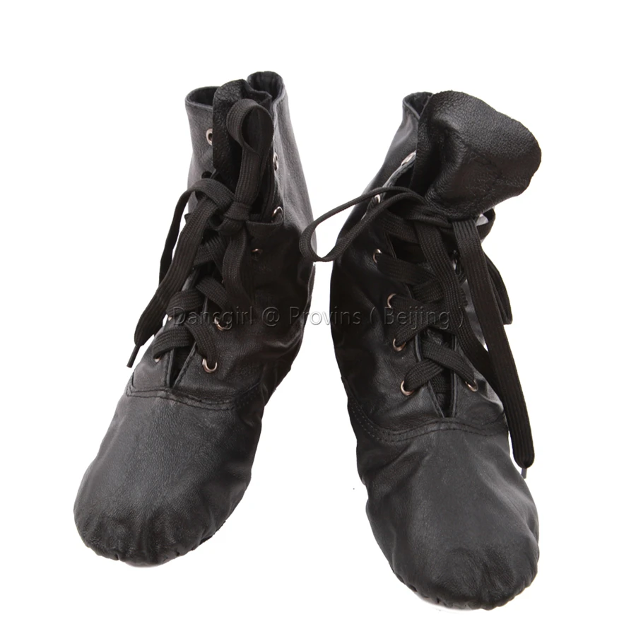 Dansgirl Leather Jazz Dance Boots Shoes