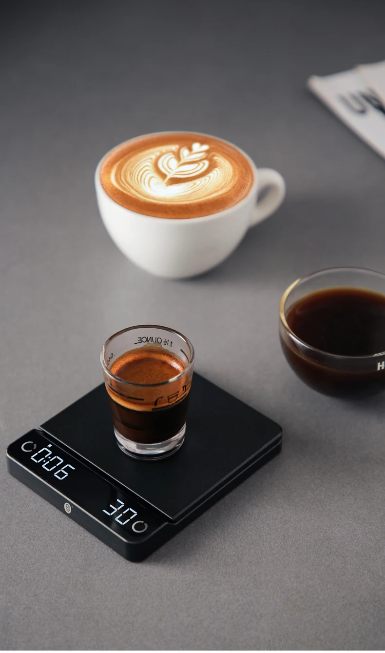 zeroHero thinness 14mm espresso brewing weighing scale waterproof espresso scale