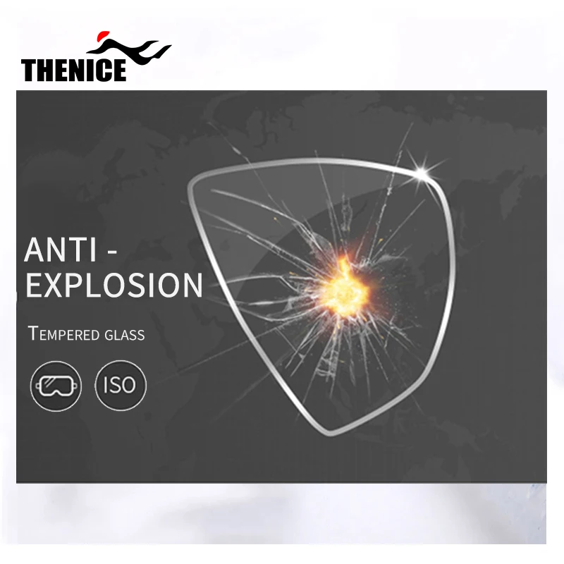 Набор силиконовой маски для подводного плавания унисекс, складные противотуманные очки для подводного плавания, плавания