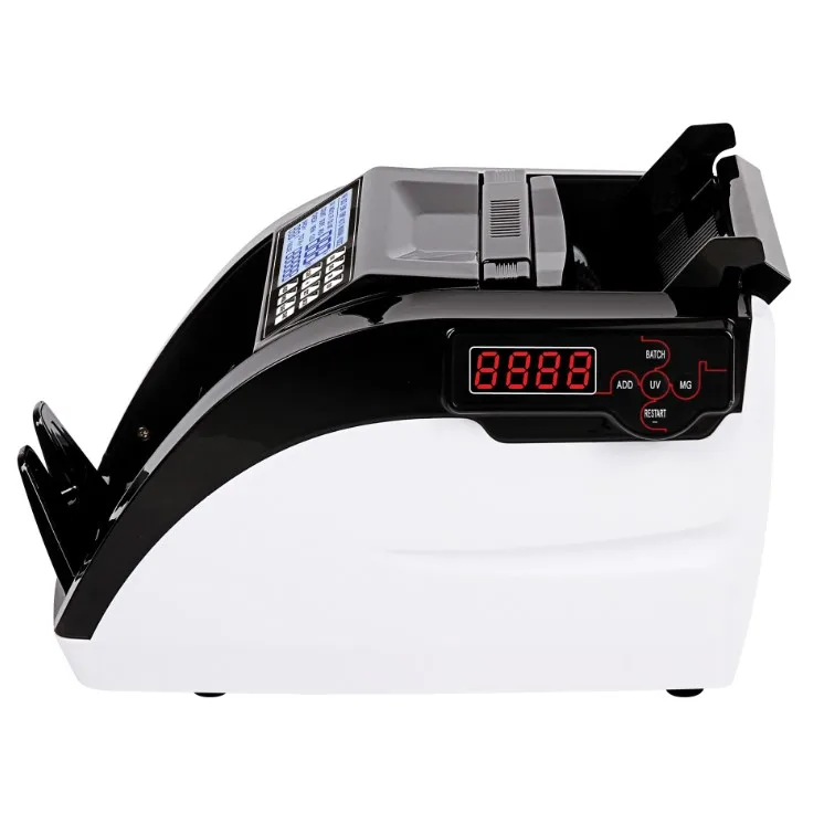 AL-6100 Cash Counter Currency Counting Machines Currency Counters Money Detector UV  Banknote Value Counter