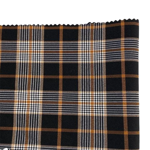 10С НР крашенная в пряже проверить бенгалина вискоза нейлон спандекс ткани женская обувь весенне-осенние трикотажные леггинсы