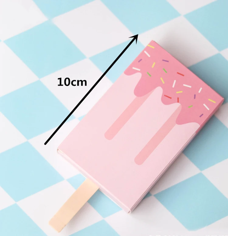 special handle ice cream shape paper cookie gift box dividers drawer gift box for kids