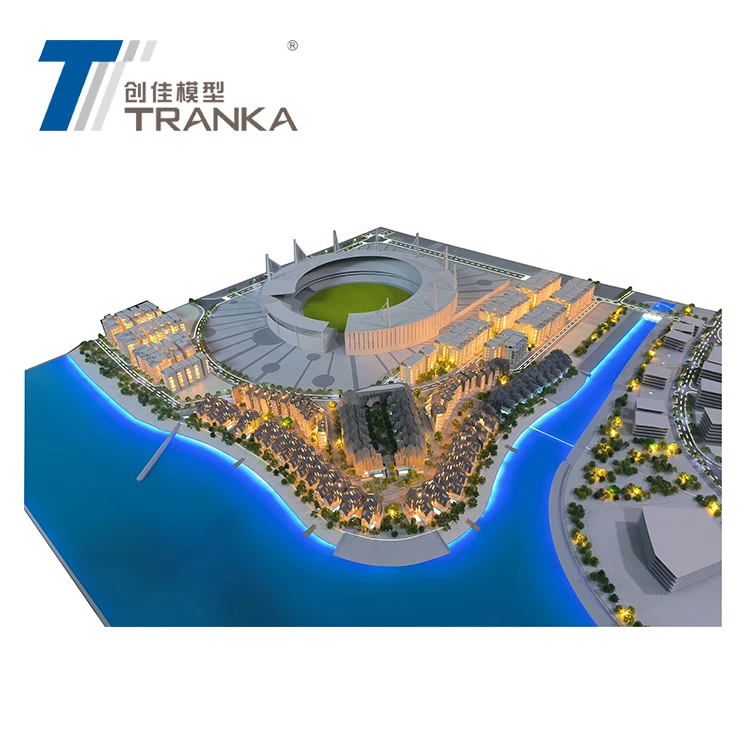 1/100 beach resort miniature design building model for export