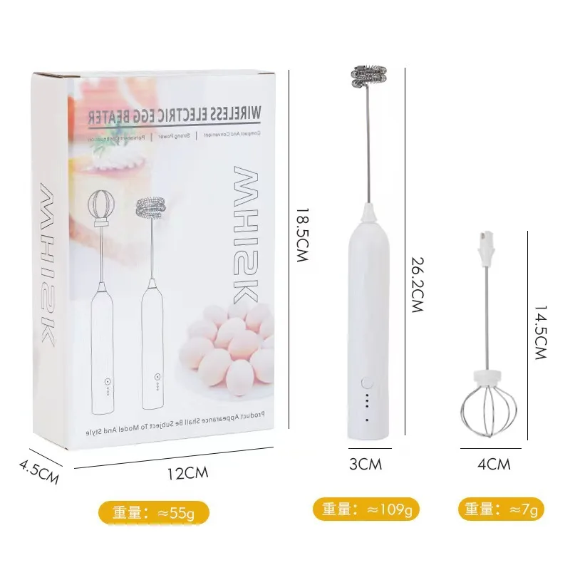 Electric household Nordic whipper baking tool Smart Coffee Stirring Egg Beater Whisk Electric Milk Frother Handheld