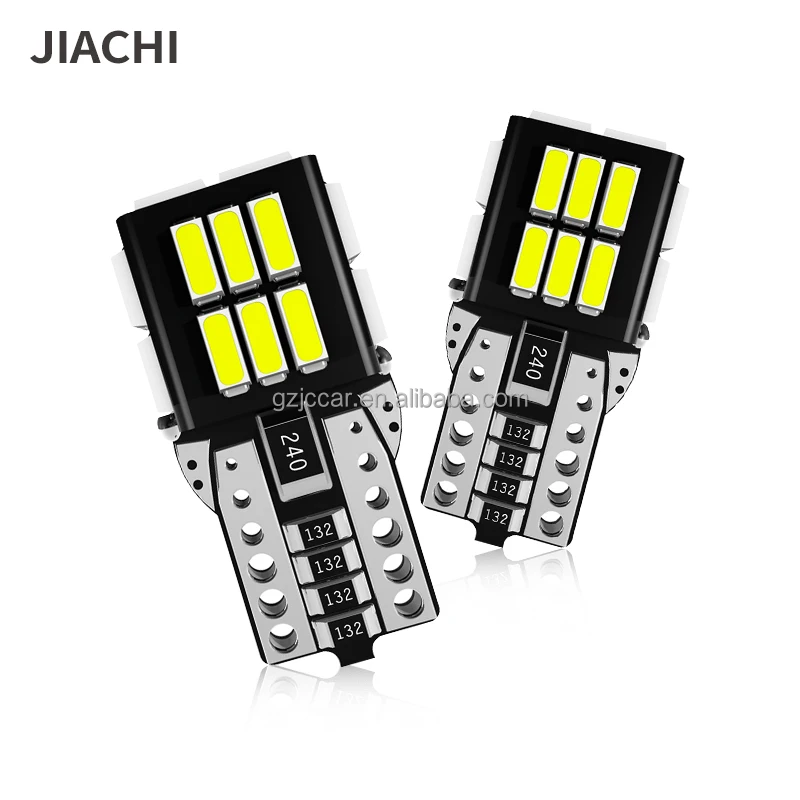 JIACHI T10 Led Bulb Canbus Error Free T10 194 W5W Bulbs Led Lamp 24SMD 4014 W5W 194 Canbus Led Dome Interior Reverse Car Lights
