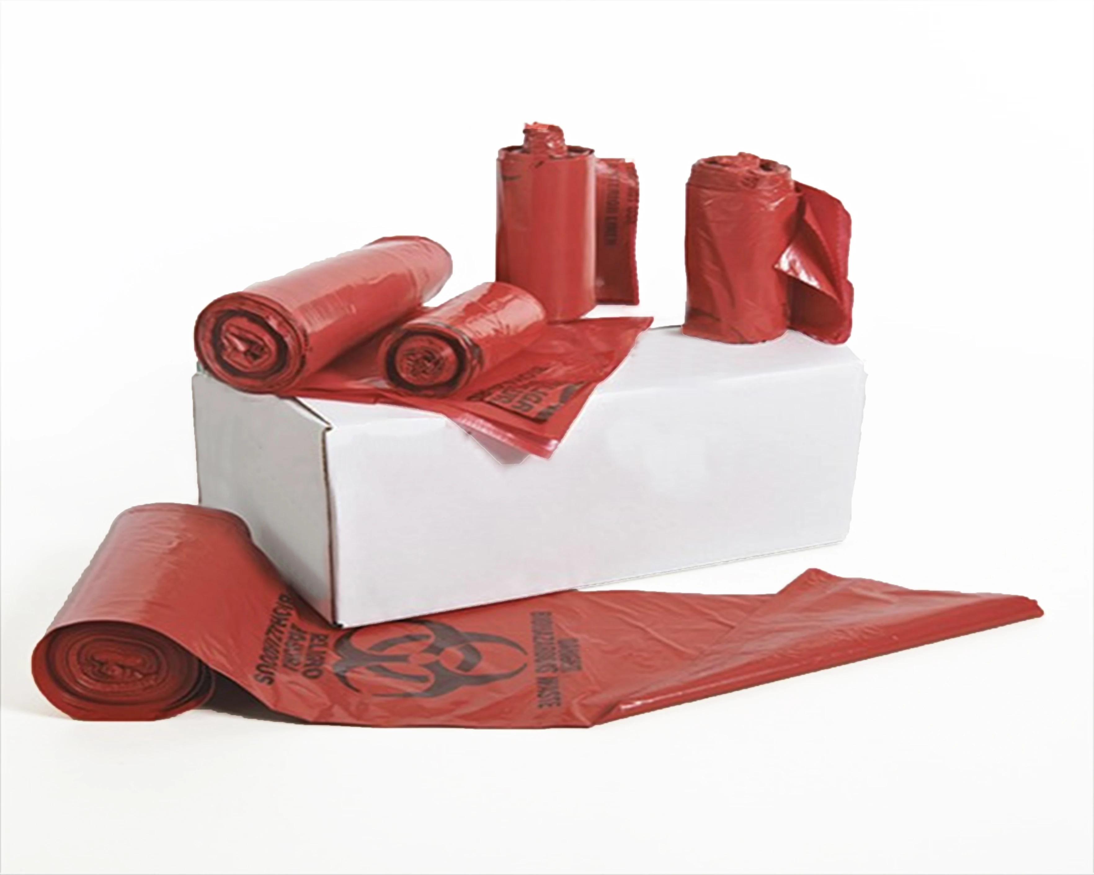 30x50cm Disposable Biohazard Plastic Poly Medical Bag for Hospital waste