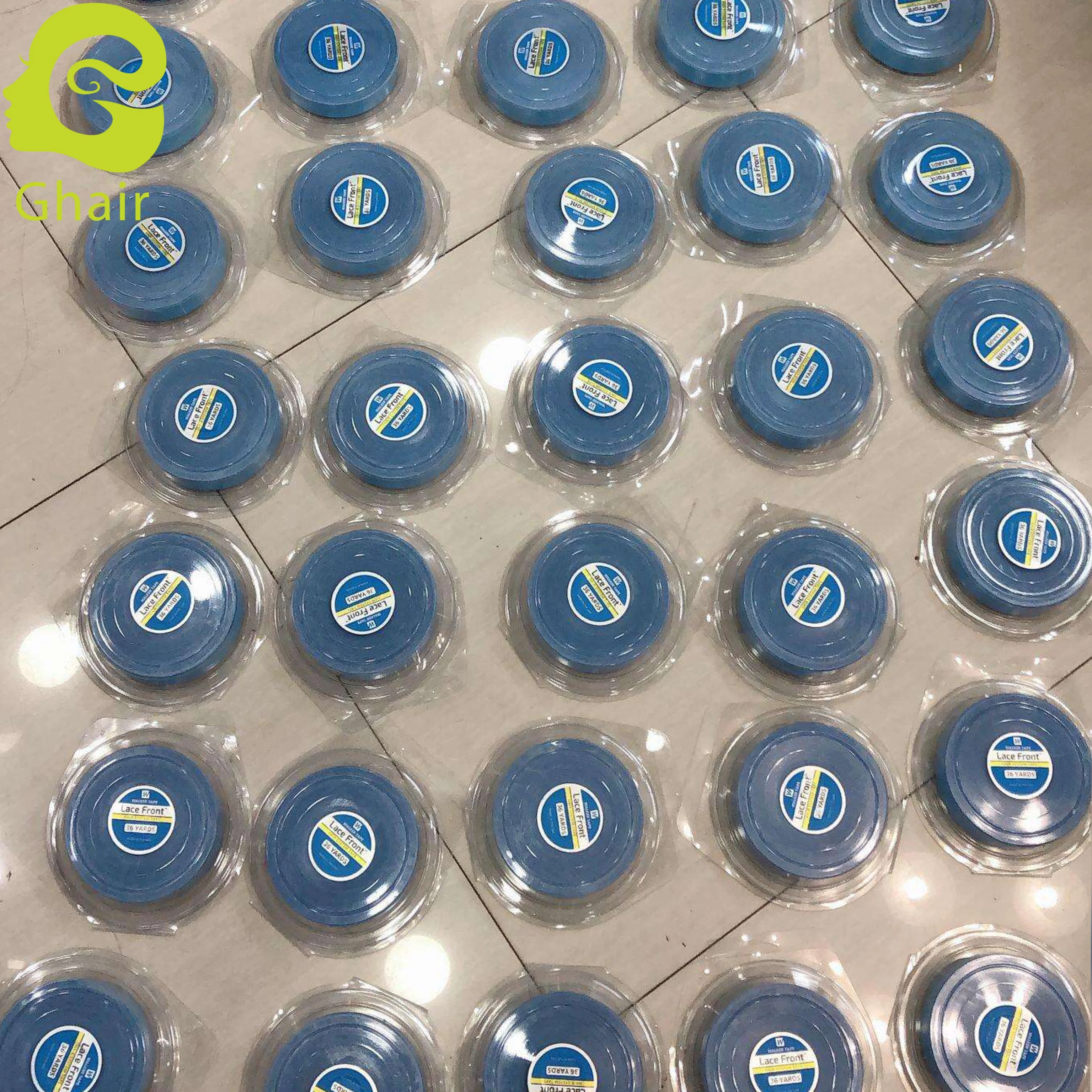 Waterproof lace front blue tape 3 yard - 36 yard blue toupee tape for hair system