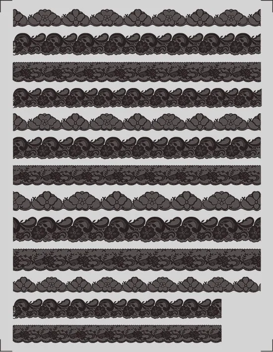 Nail stickers use for nail art diy  5D nail stickers lace stickers