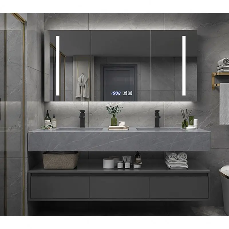 New Product Chaozhou Bathroom Vanity Cabinet Modern Led Mirror With High Quality