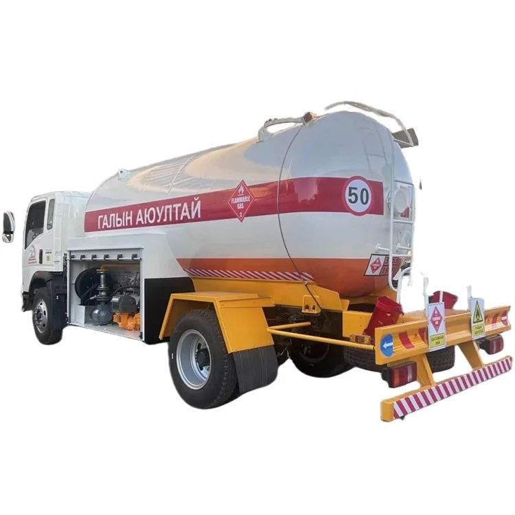 Cheap 4*2 lpg Gas Tanker Truck 116hp 140hp Howo 5cbm 8cbm With Filling Tools for Sale