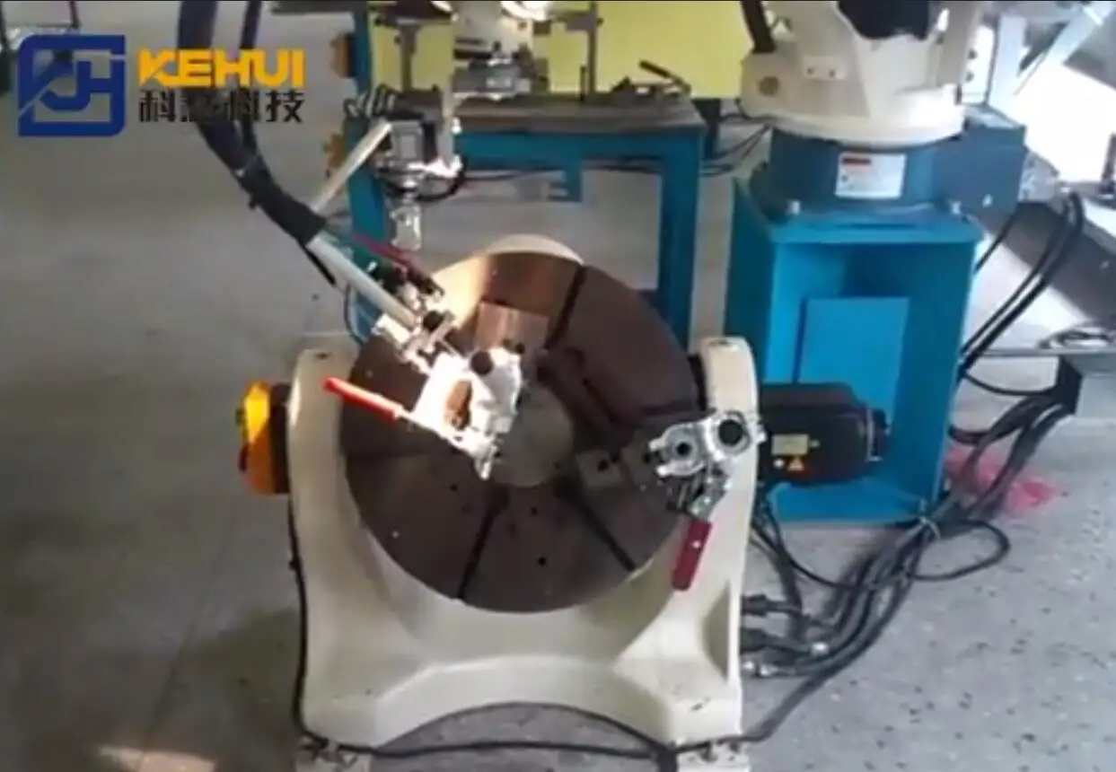 Auto Welding Positioner Turntable with 100kgs Welding Turntable by 100CA Australia Blue Metal Painting Wood Key Motor Box Parts