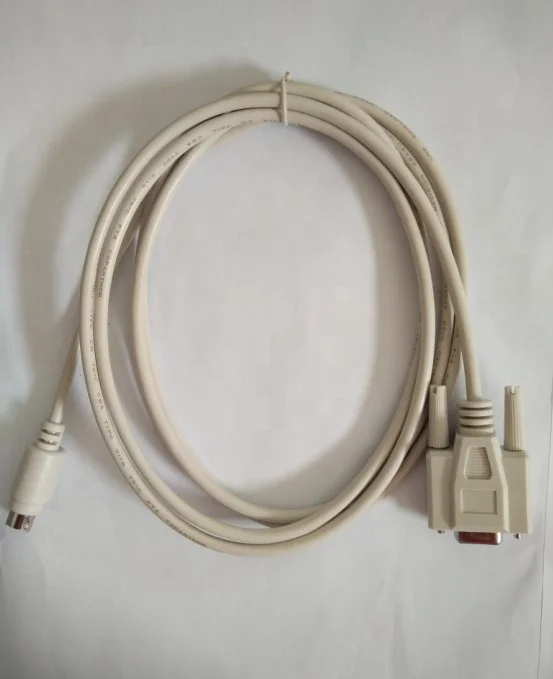
8 pin mini din male to RS232 DB9 Female PLC programming cable 