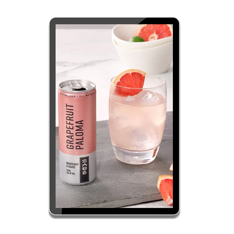 23.6 inch Indoor Multimedia Player TV Display Screen Android WiFi Connection Wall Mounted Screen LCD Digital Smart Signage