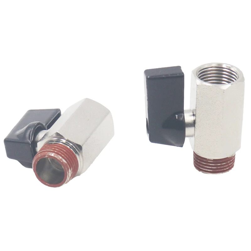Brass male to female  thread 1/4 brass mini ball valve industrial compressor parts for belt air compressor