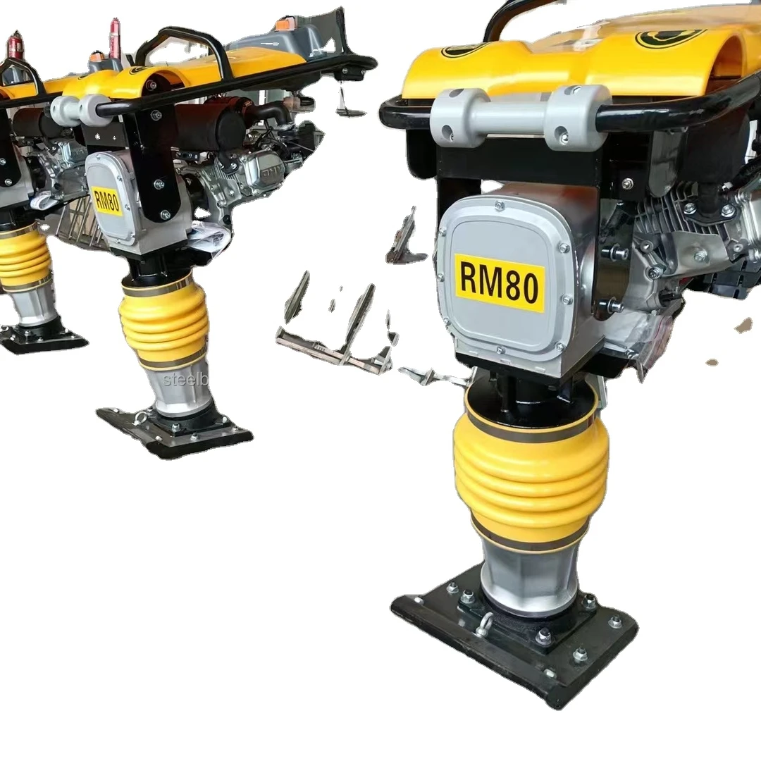 Factory directly supply rammers tamping high power Compactor Rammer /Gasoline Battering RM80  tamping machine