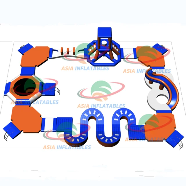 Hot Sale l Inflatable Water Park On Sea , Inflatable Floating Water Aqua Amusement Park Equipment Game