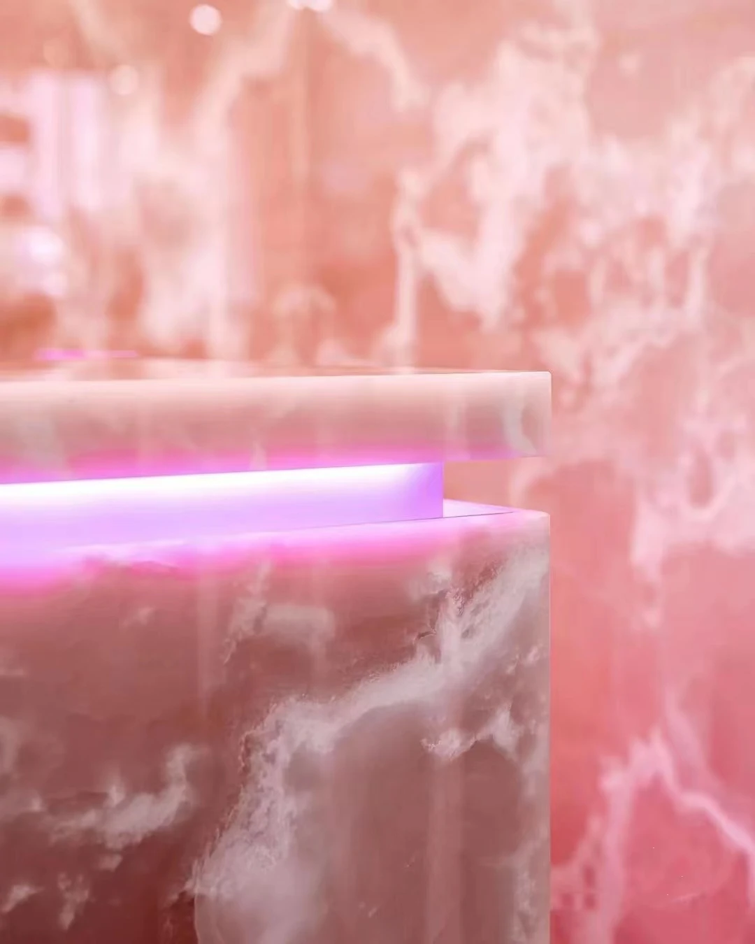 Free sample natural stone Pink Onyx marble SLATE tile price