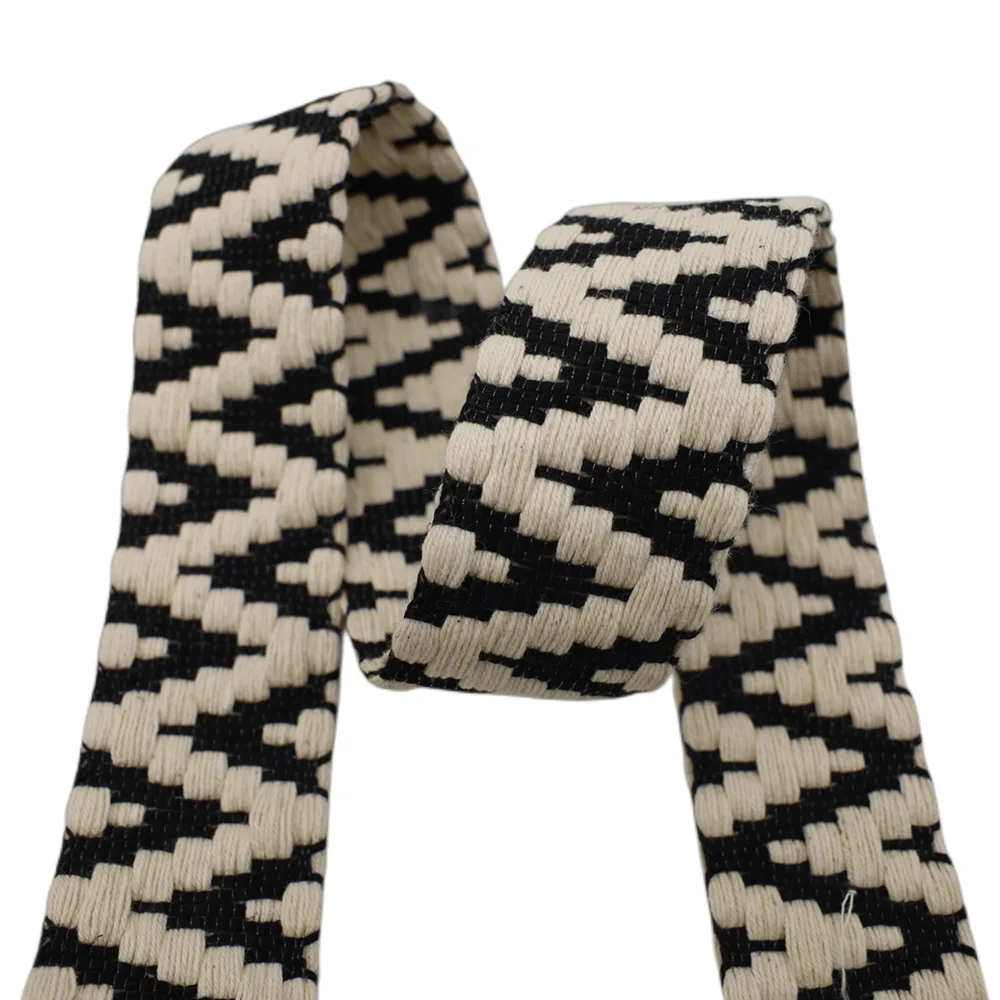 Direct selling thickened cotton jacquard elastic band custom belt luggage strap elastic band