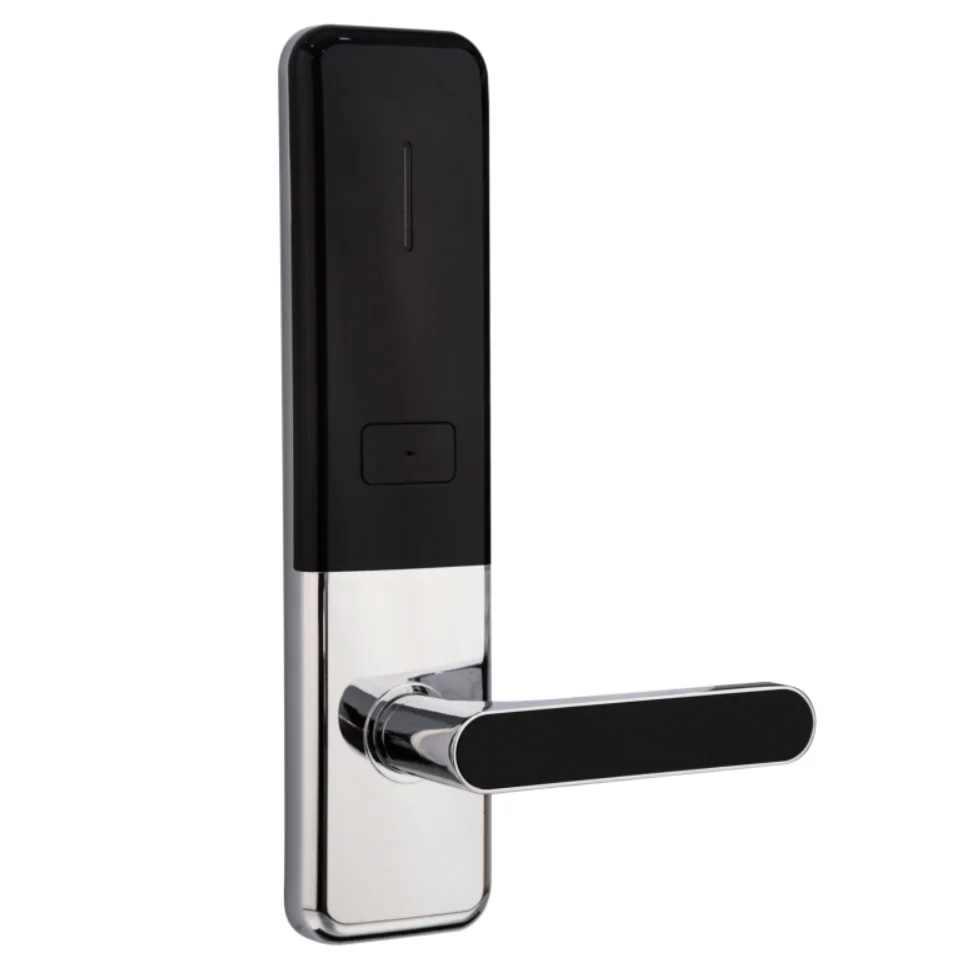 New model high quality zinc alloy hotel RF card lock with silver color and free software