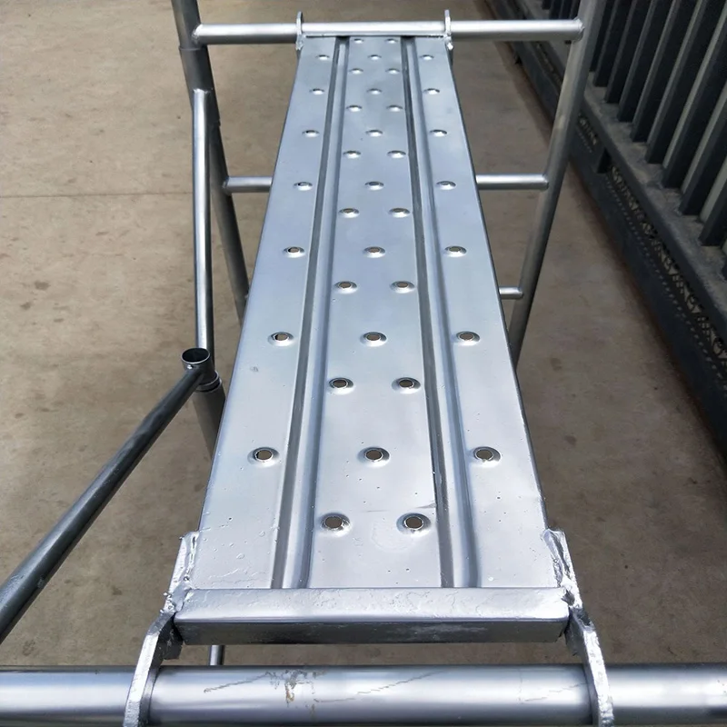 New style galvanized steel plank with swivel hooks perfect for industrial and construction sites composite scaffolding boards