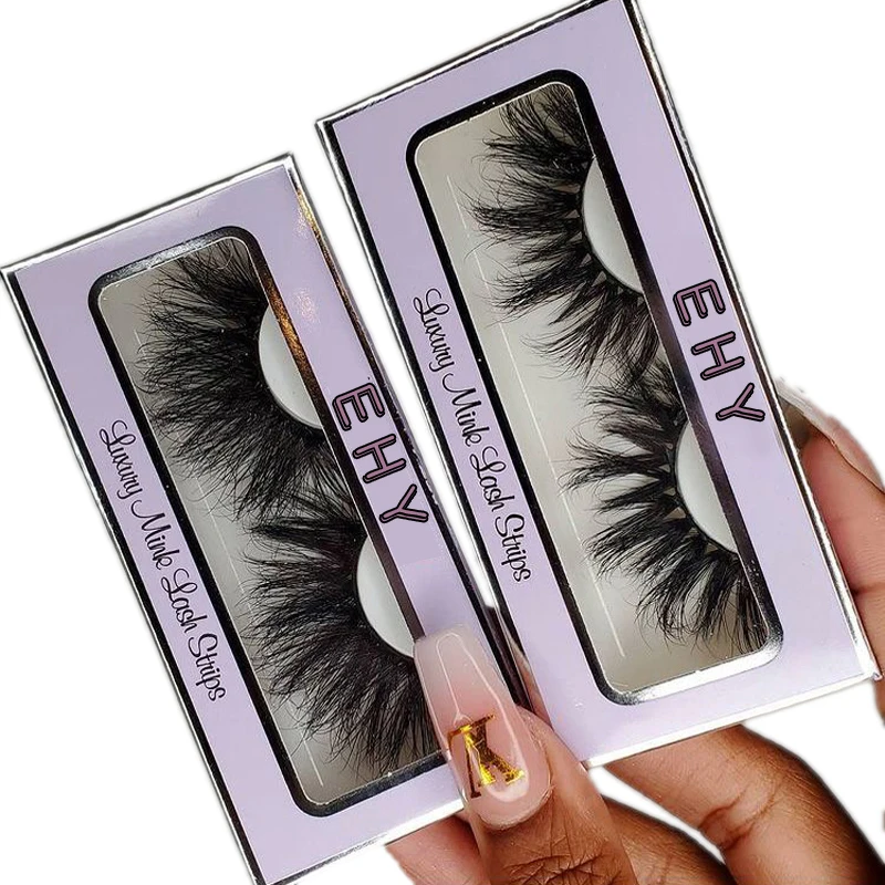 
High Quality 3D Mink Eyelashes Vendor Mink Own Brand Eyelashes 16mm 18mm 25mm False Mink Eyelashes 