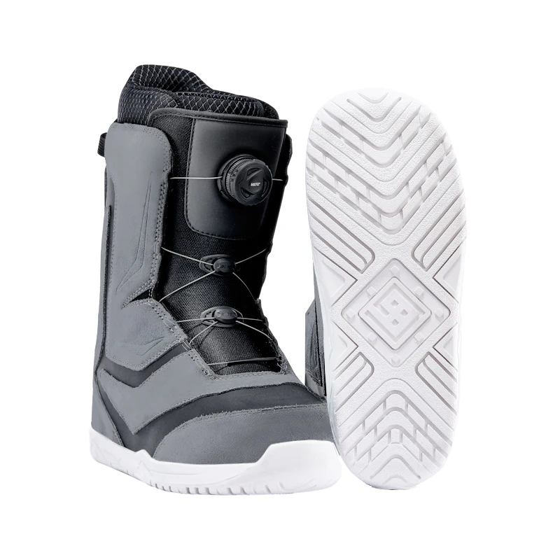 Best sale Snowboarding Shoes custom adult outdoor cold-resistant Leather snowboard boots