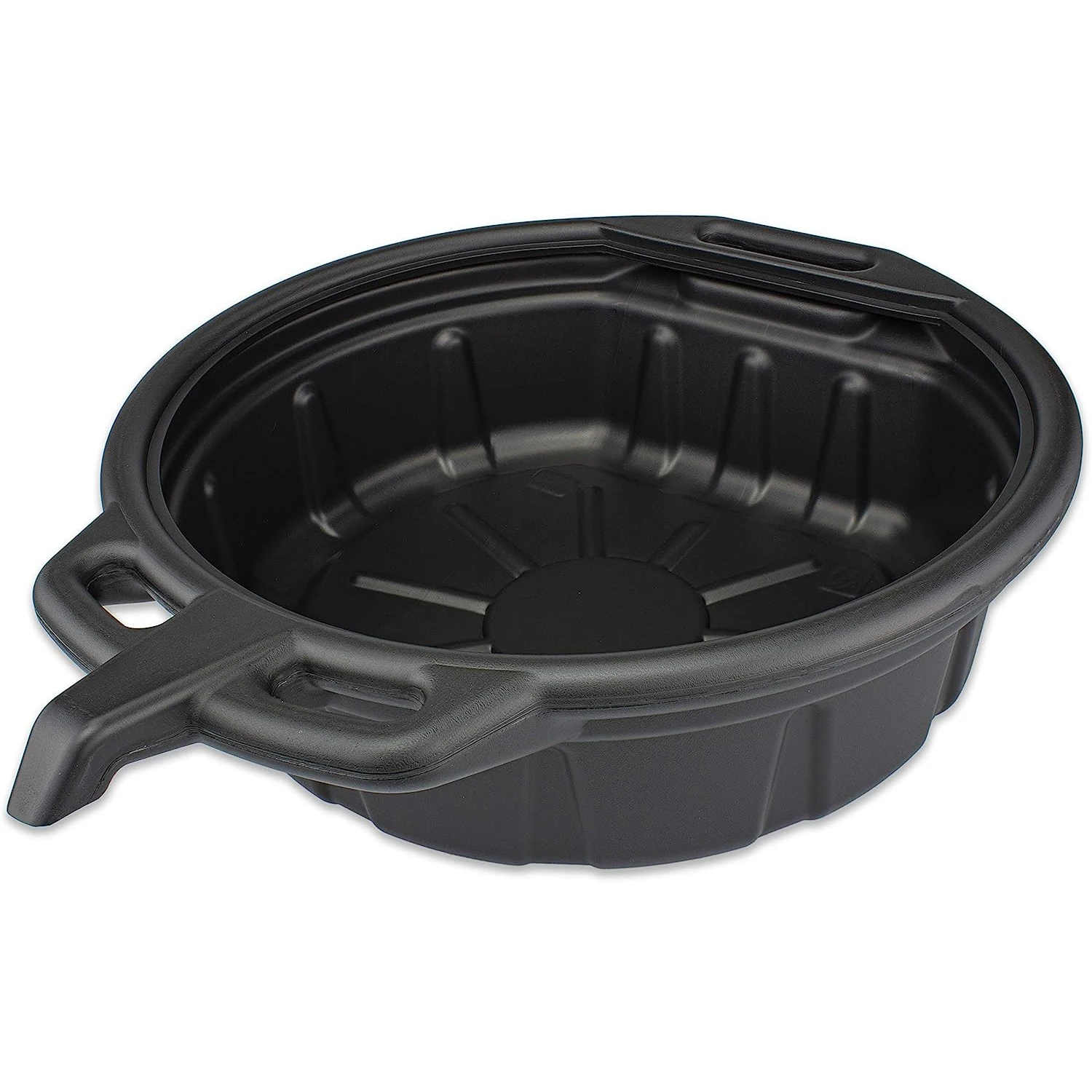2 Gallon 8L Capacity Motor Oil Drip Catcher Pan Black Plastic Anti Splash Oil Drain Pan