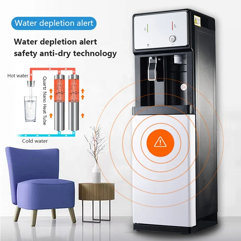 Hot And Cold Water Dispenser Freestanding Pipeline Electric Water Dispenser Bottom Loading Commercial Smart LED Display