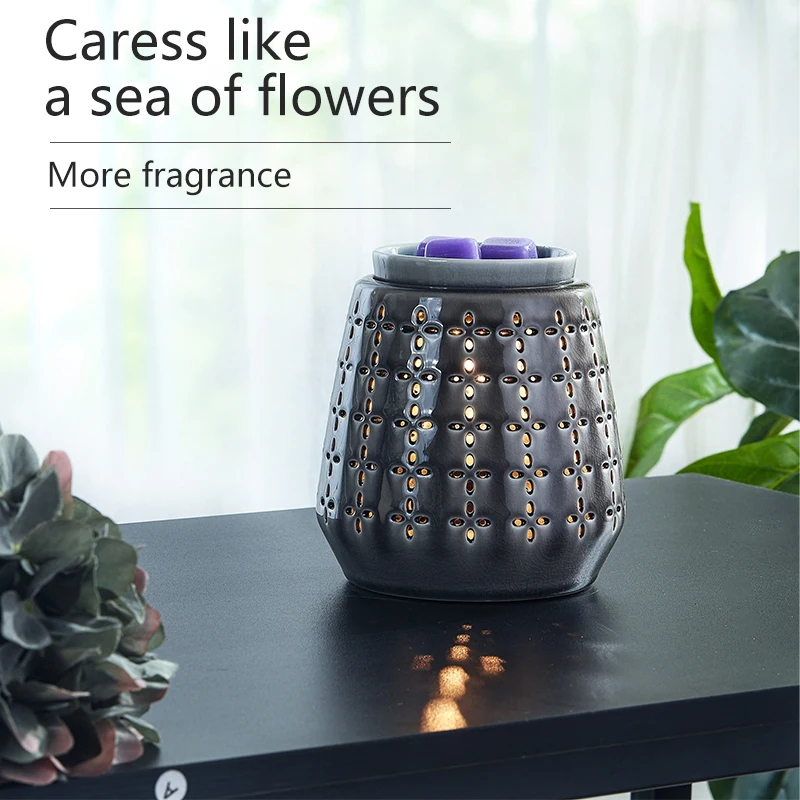 Aromatherapy Simple electronics Warmer Lamp Timing Ceramic Fragrance Wax Burner