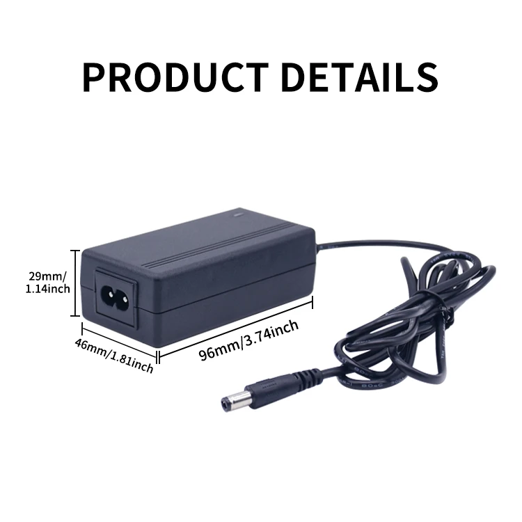 CE UL62368 GS KC ROHS 48V 1A 24V 2A 12V 4A 24 Volt 2 Ampere 12 Volt 4 Amp Low Ripple AC DC Laptop AC to DC Converter Adapter