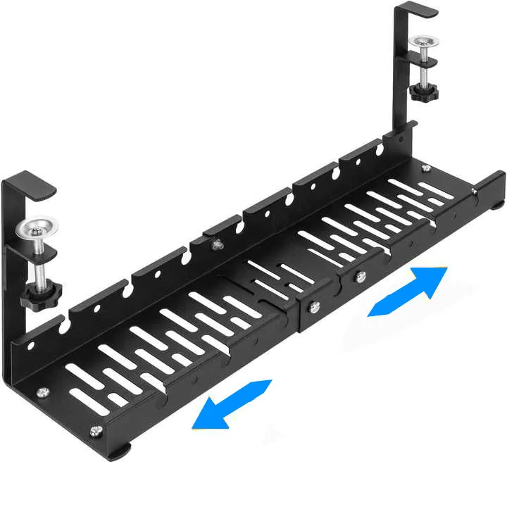 Manufactory No Drill Wire Organizer with Hooks Cable organizer under desk under under desk cable management