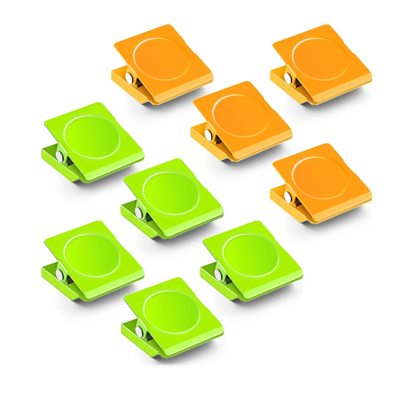 Colorful Magnetic Clips Magnetic Metal Chip Clips Fridge Magnets Refrigerator Whiteboard Locker Magnets Heavy Duty Clip