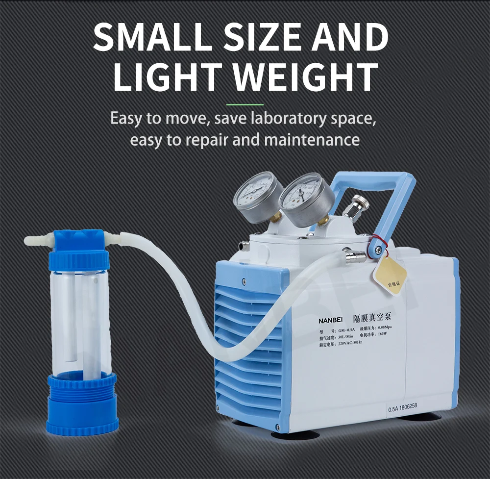 Lab micro ac oil free mini air diaphragm vacuum pump