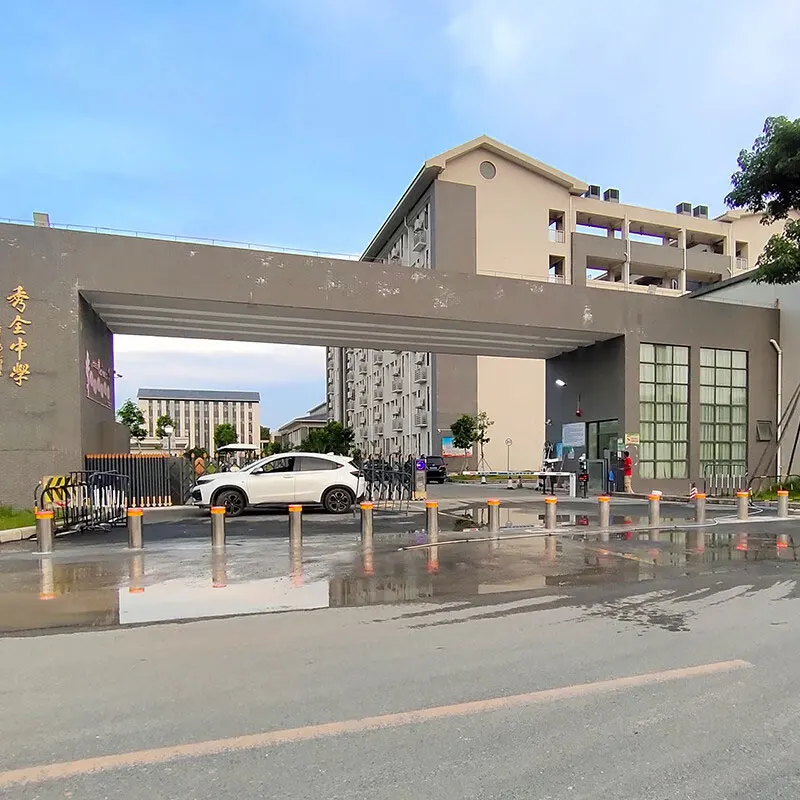 Road Blocker Traffic LED hydraulic road rising bollard barrier lifting column blocker