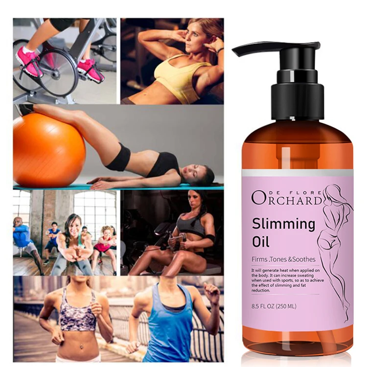 OEM private label best body care natural massage weight loss fat burning Anti cellulite hot slimming oil