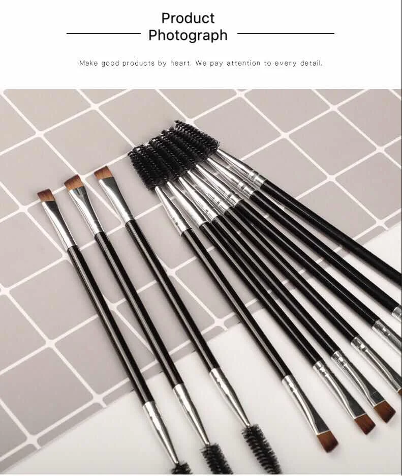 
2020 модная женская двухсторонняя кисть для теней для век/угловая кисть для бровей/инструмент для макияжа для ресниц spoolie 