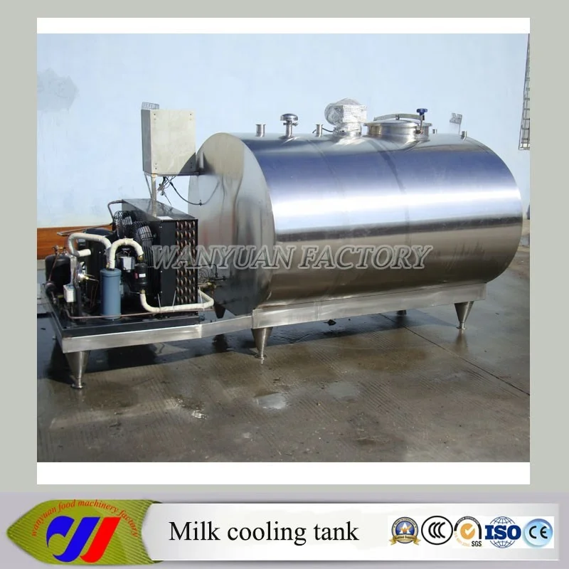 horizontal milk cooling tank 5000Liter milk cooling tank