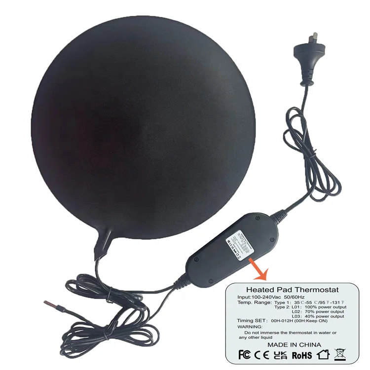 Fermentation heat equipment,brewing heated pad,beer brewing heater,30cm,30W,Thermostat and timer SET