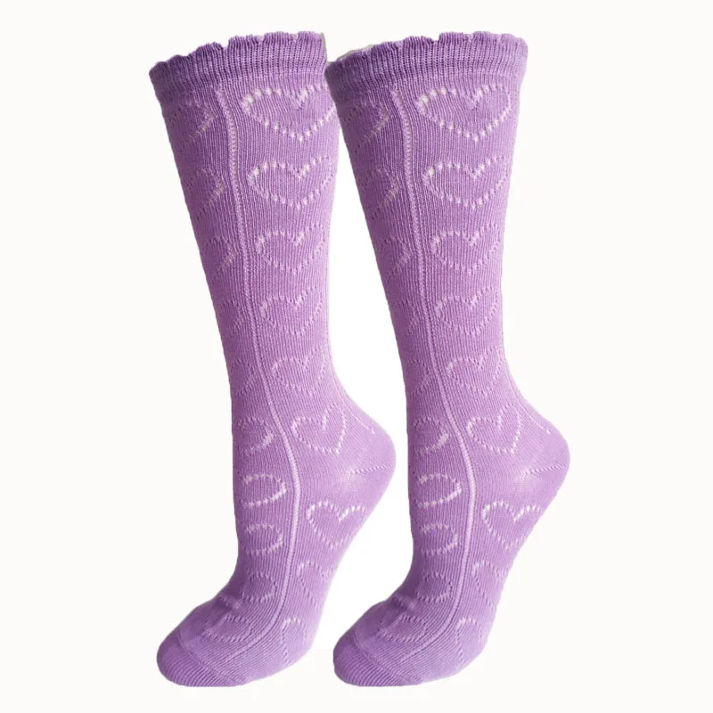 Design Mesh Fishnet Breathable Fashion Long Transparent Socks Korea Style Lace Knitted Socks