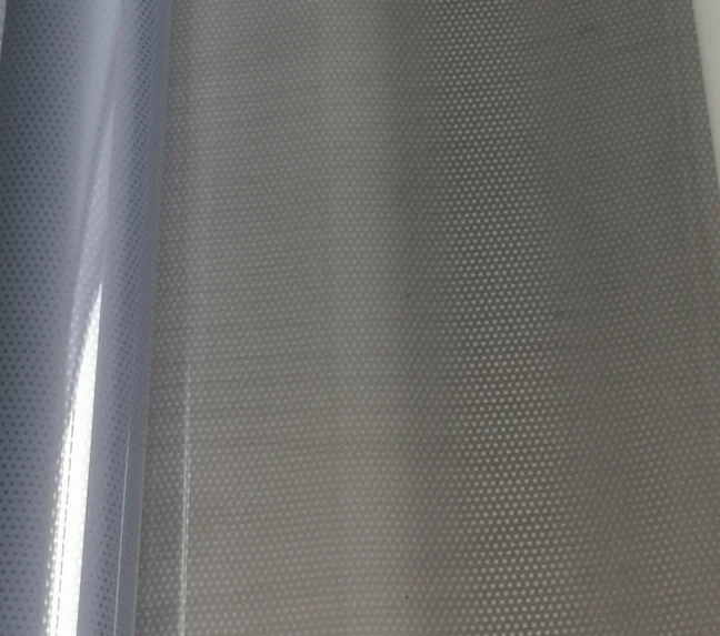 Factory Direct Price Advertising Holographic gray Holographic Film For Rear Projection stick on glass