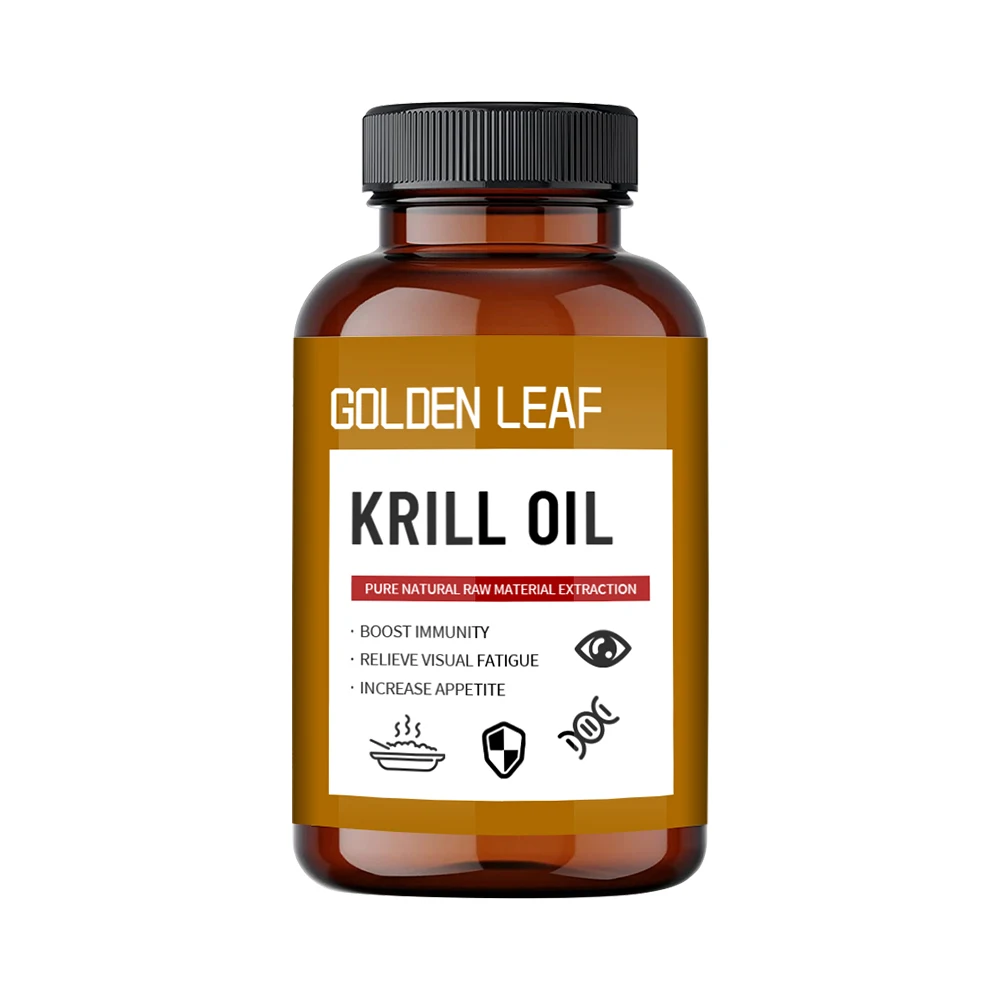 Best Supply Food Grade Better Quality Krill Oil Softgels  EPA & DHA Krill Oil Soft Capsules O-mega 3