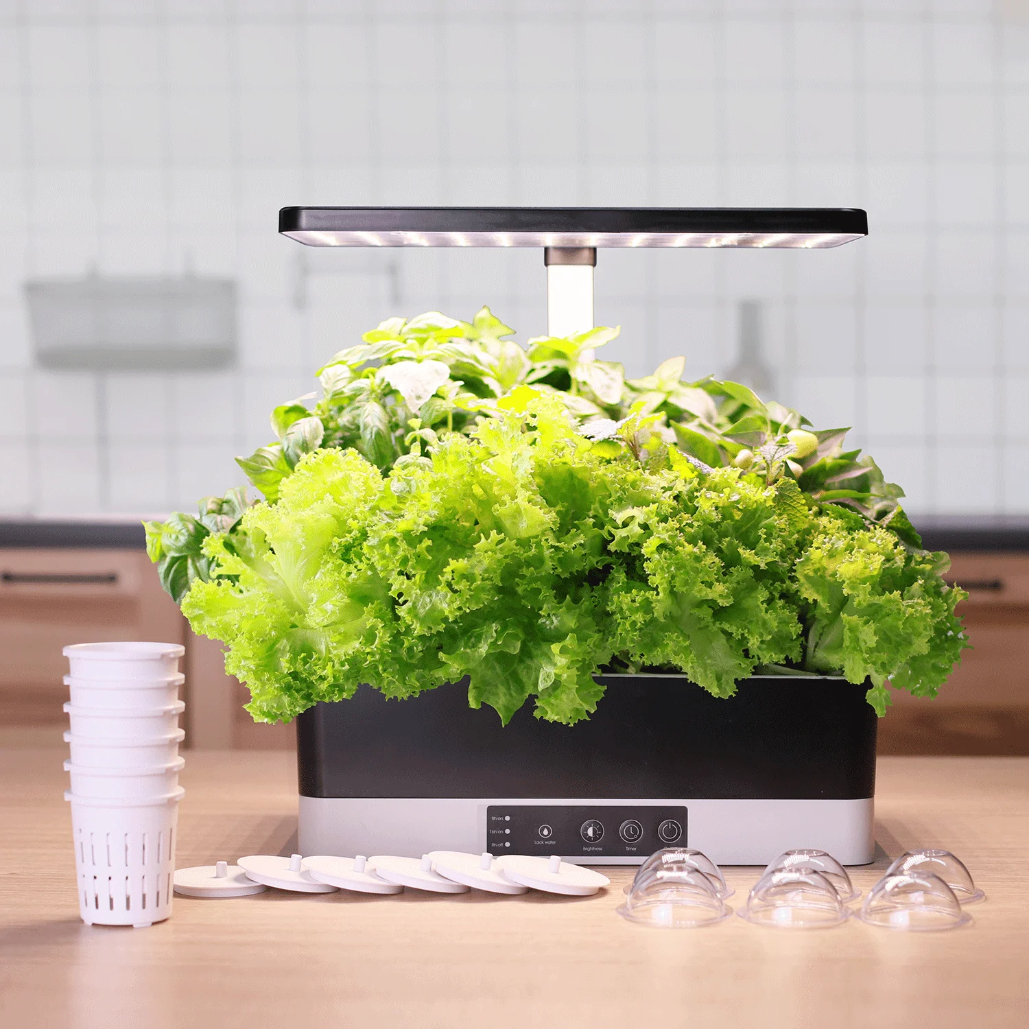 LED Indoor garden kit Harvest Hydroponic growing system 24W Automate Indoor Garden click and grow herb and vegetable garden